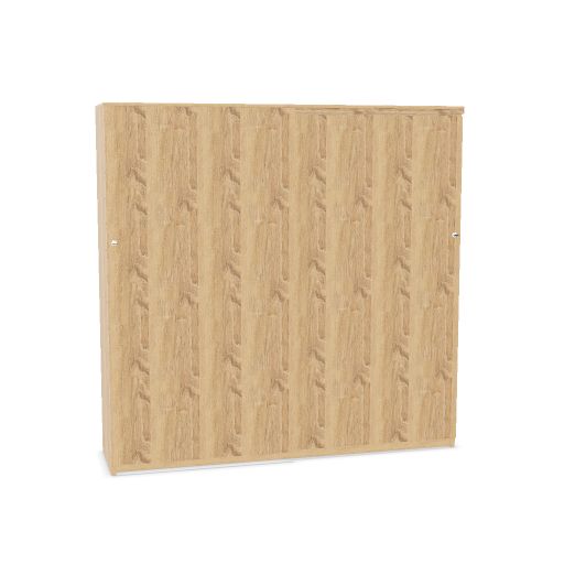 SH M-store sliding door cabinet 195x160x50cm (Color body : N - Bardolino Oak | Color door : N - Bardolino Oak | Color top : N - Bardolino Oak)