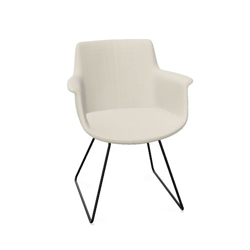 York Chair 
Sledbase (Range: 12 - Era | Colour: 01 CSE01 Futurist | Priceclass: Fabric range 1 | Frame colour: Black)