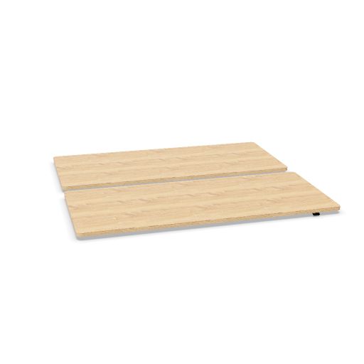 Workways desking 180x80 (Worktop colour: 0N - Bardolino Oak | Legs: Black)