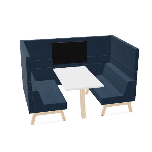 POD 4 - Hoog* (Pootkleur : Hollands Essen | Decorkleur: Wit | Fabrikant: Markant | Range: Harmony | Material colour: 602 | Prijsklasse: Stofgroep 1)