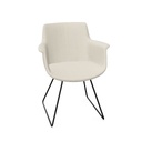 York Chair 
Sledbase (Range: 12 - Era | Colour: 01 CSE01 Futurist | Priceclass: Fabric range 1 | Frame colour: Black)