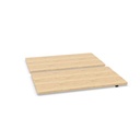 Workways desking 140x80 (Worktop colour: 0N - Bardolino Oak | Legs: Silver)
