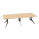 Conferenza 120x280 (Bladdecor: 0N - Bardolino Eiken | Poot kleur: Chroom)
