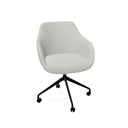 Rome Chair 
Swivel wheels (Range: Rhapsody | Colour: 807 | Priceclass: Fabric range 1 | Frame colour: Black)