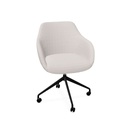 Rome Chair 
Swivel wheels (Range: 12 - Era | Colour: 39 CSE41 Quota | Priceclass: Fabric range 1 | Frame colour: Black)